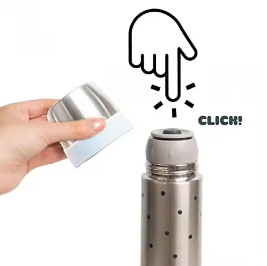 Botella térmica de acero inoxidable 500 ml | Mantiene bebidas frías y calientes | Cierre hermético