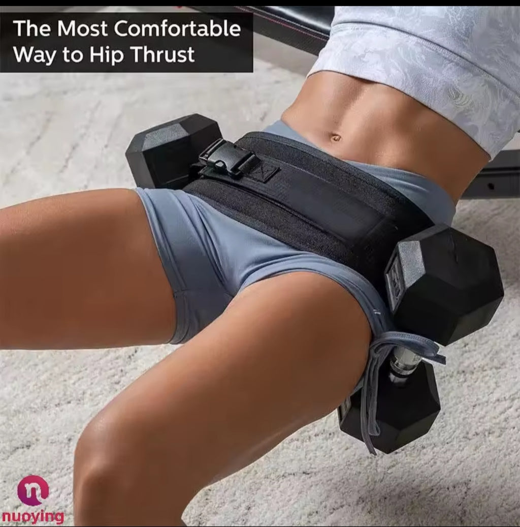 Cinturón Ajustable para Hip Thrust y Entrenamiento de Glúteos con Mancuernas – Envío en 3 Días