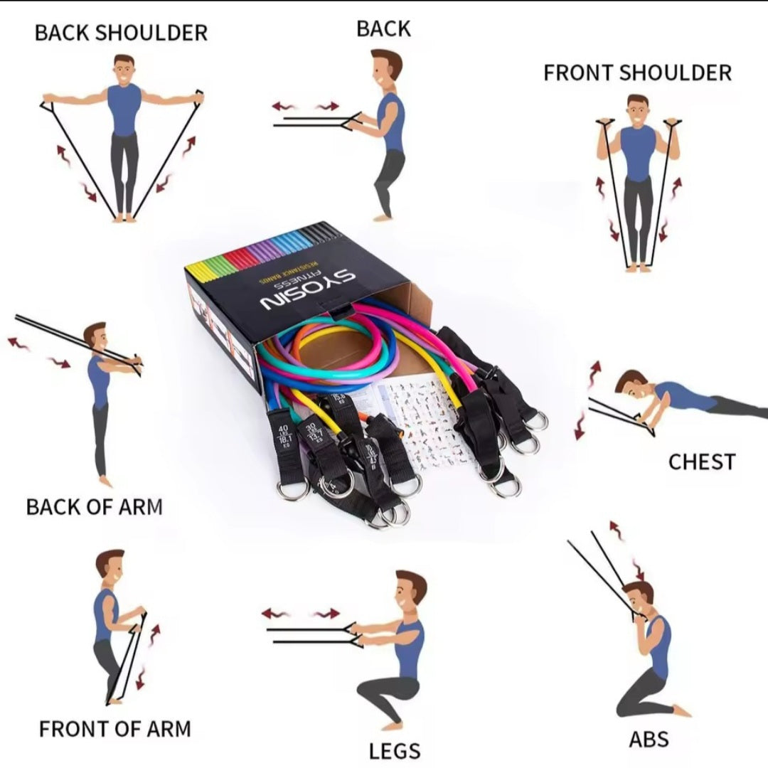 Extensores de pecho para fitness